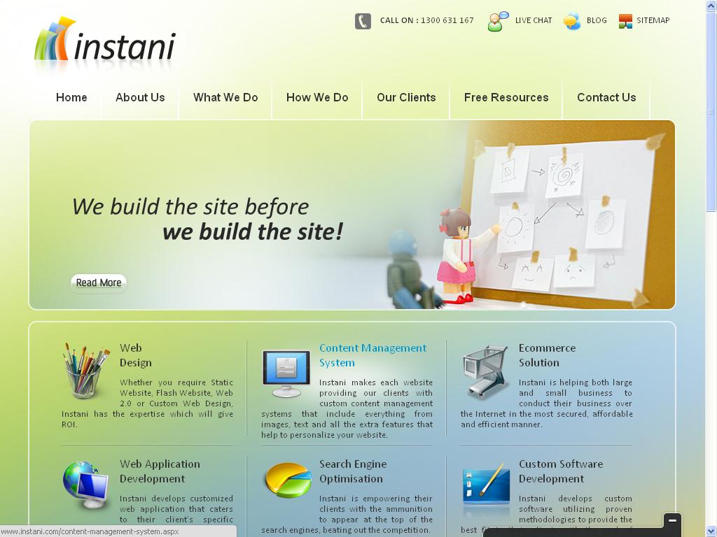 instani content management system