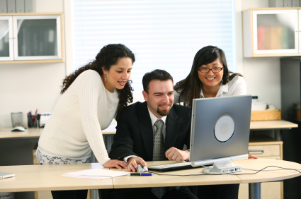 business people together